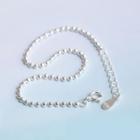 925 Sterling Sliver Bead Bracelet 1pc - As Shown In Figure - One Size