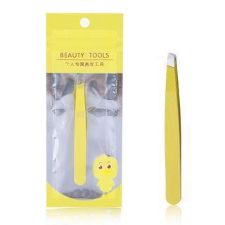 Stainless Steel Eyebrow Tweezers 1 Pc - One Size