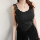 Lace-back Slim-fit Tank Top