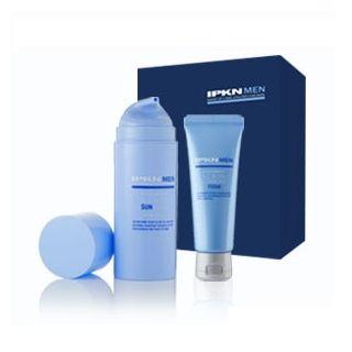Ipkn - Men Style Perfect All-in-one Special Set: Sun Fluid Spf50+ Pa++++ 100ml + Cleansing Foam 70ml 2pcs