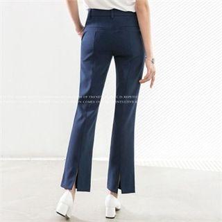 Slit-back Boot-cut Pants