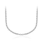 Fashion Simple 316l Stainless Steel Necklace Silver - One Size