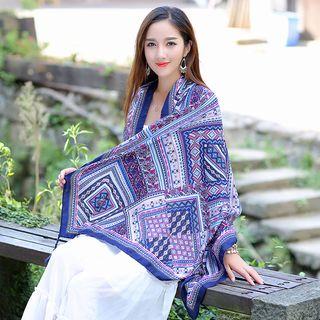 Tasseled Patterned Shawl