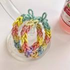 Woven Hair Tie Light Green - One Size