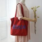 Lettering Tote Bag Red - One Size