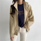 Band-hem Drawstring Jacket