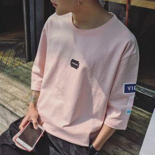 Round Neck Print Short-sleeve T-shirt