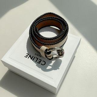 Hoop-buckle Weave Belt