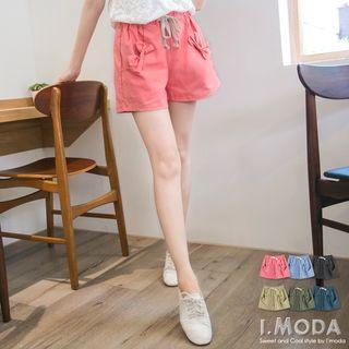 Bow-tie Pocket Drawstring Shorts