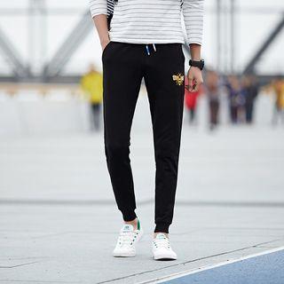 Bee Embroidered Sweatpants