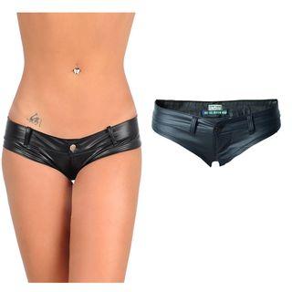 Faux Leather Hot Pants