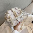 Horse Print Faux Leather Bucket Bag