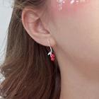 Cherry Drop Earring 1 Pair - Gold & Red - One Size