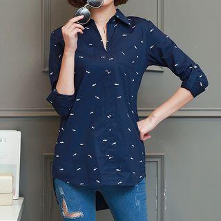 Fish Print Blouse