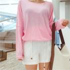 Tie-waist Linen Shorts
