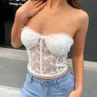 Lace Cropped Tube Top