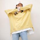 Layered Pullover Mustard Yellow - One Size