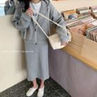 Hood Zip Jacket / Midi Skirt / Sweatpants