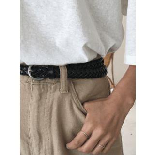 Ring-buckled Woven Belt