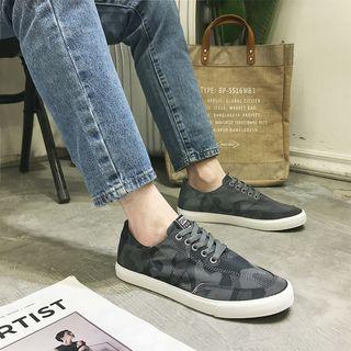 Camo Lace-up Sneakers