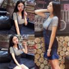 Mermaid Denim Pinafore