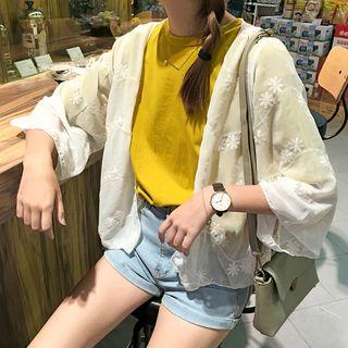 3/4-sleeve Lace Thin Jacket