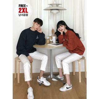 Couple Lettering Illustration Sweatshirt