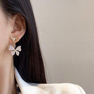 Butterfly Ear Jacket A229 - 1 Pair - Gold - One Size