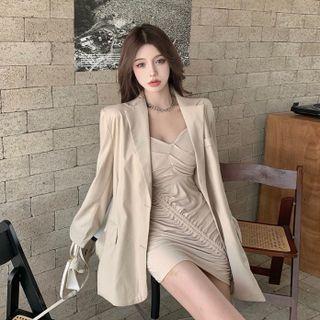 Loose-fit Blazer / Spaghetti-strap Dress ( Various Designs )