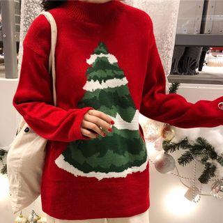 Christmas Tree Patterned Sweater