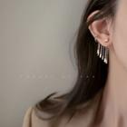 Rhinestone Fringed Earring 1 Pair - Fringe - One Size