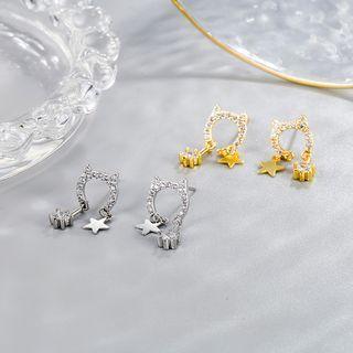 Star Cat Alloy Earring