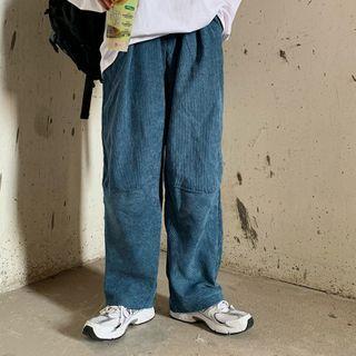 Corduroy Wide-leg Jogger Pant