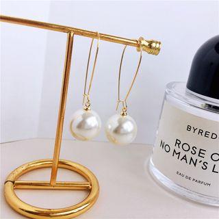 Faux Pearl Dangle Earring 1 Pair - As Shown In Figure - One Size