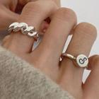 Twisted / Letter S Alloy Open Ring