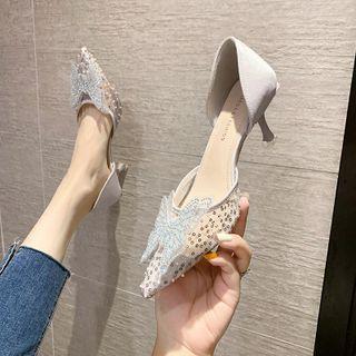 Butterfly Pointy-toe Pumps