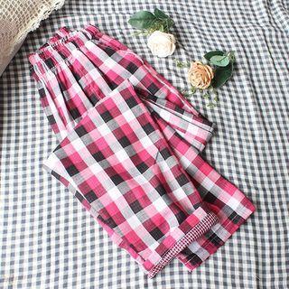 Plaid Loungewear Pants