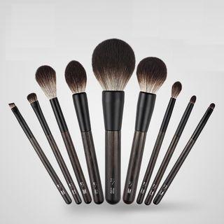 Makeup Brush Set (9 Pcs + Bag) As Shown In Figure - 9 Pcs + Bag