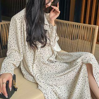 Print Midi Shirt Dress