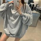 Lantern-sleeve Oversized Sweatshirt