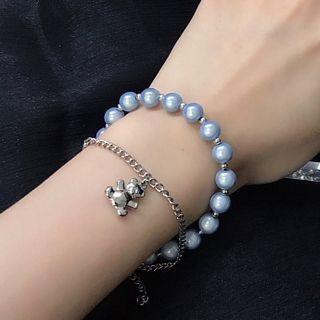 Bear Bracelet Blue - 18cm