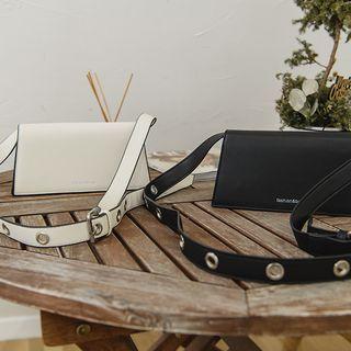 Grommet-trim Shoulder Bag