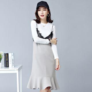 Set: T-shirt + Ruffle Slipdress