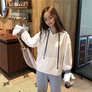 Embroidered Trim Hoodie