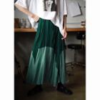 Two-tone Maxi A-line Skirt
