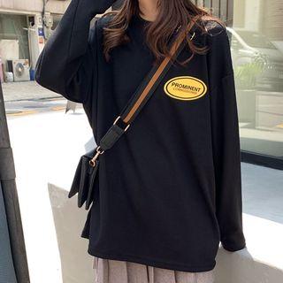 Print Loose-fit Crew-neck Sweatshirt