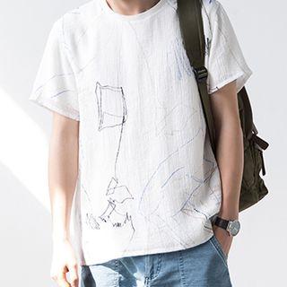 Painting Print Short-sleeve Tee