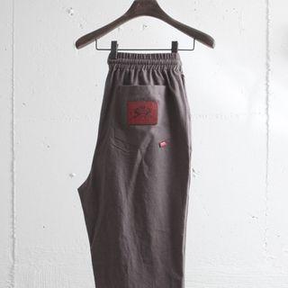 Drawstring-waist Patch-trim Sweatpants (brown) One Size