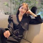 Puff-sleeve Beribboned Bolero