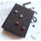Rhinestone Cherry Stud Earring
